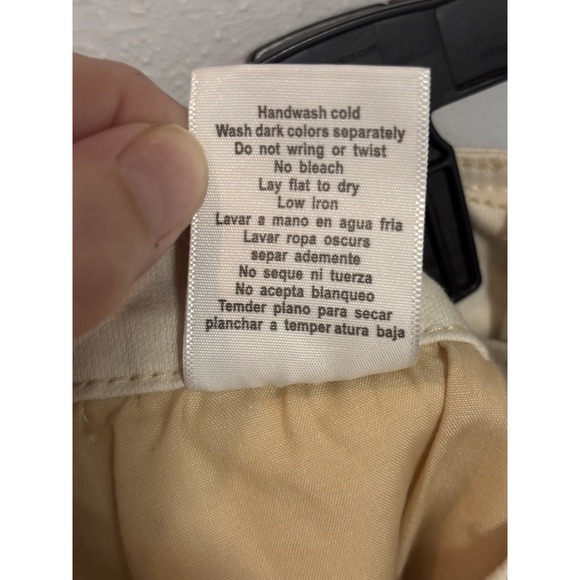 Judy Blue Los Angeles Denim Shorts Women's Large Off-White Distressed High-Waist - Picture 7 of 7